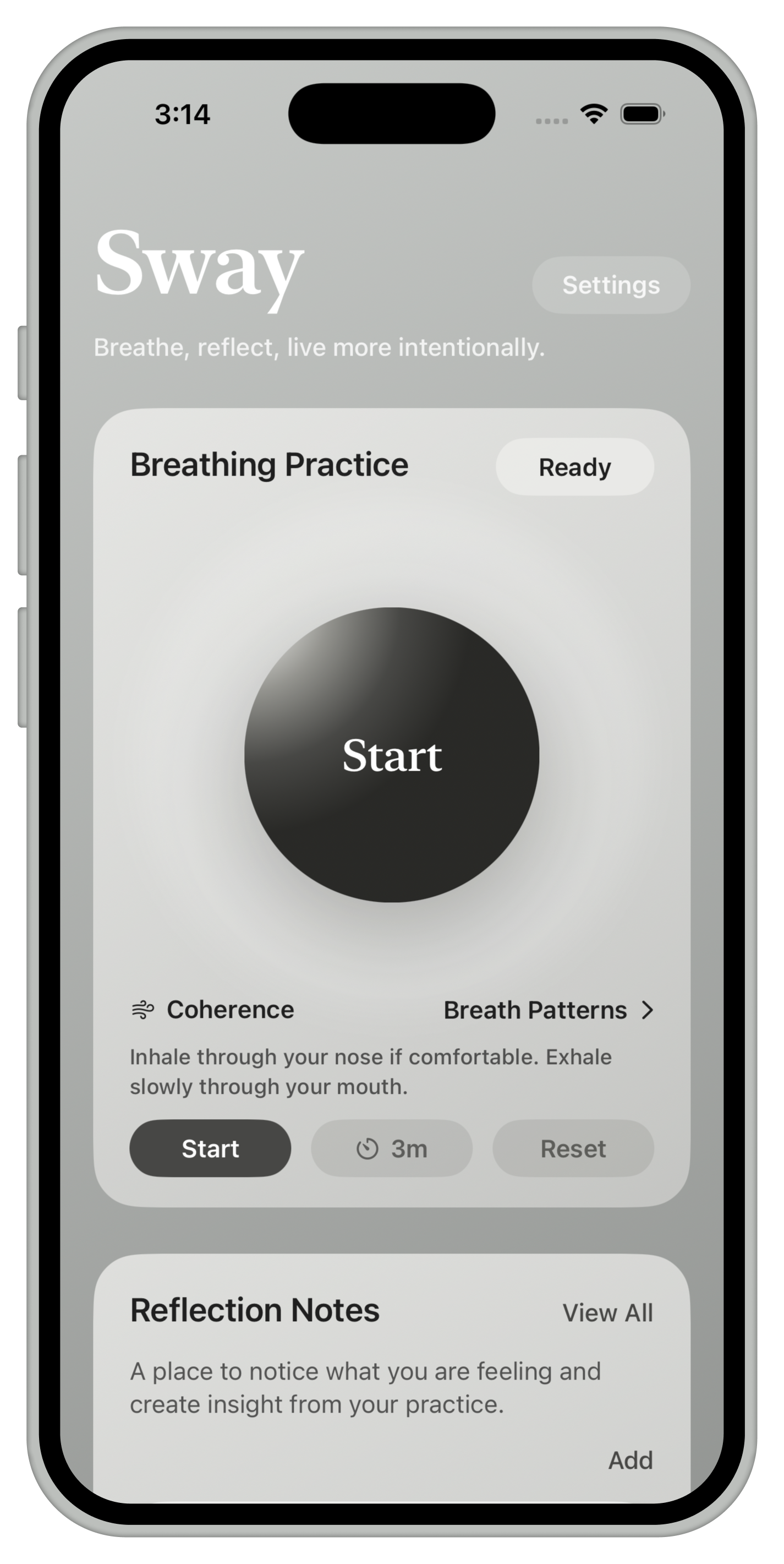 Advanced personalization screen shown inside an iPhone bezel.